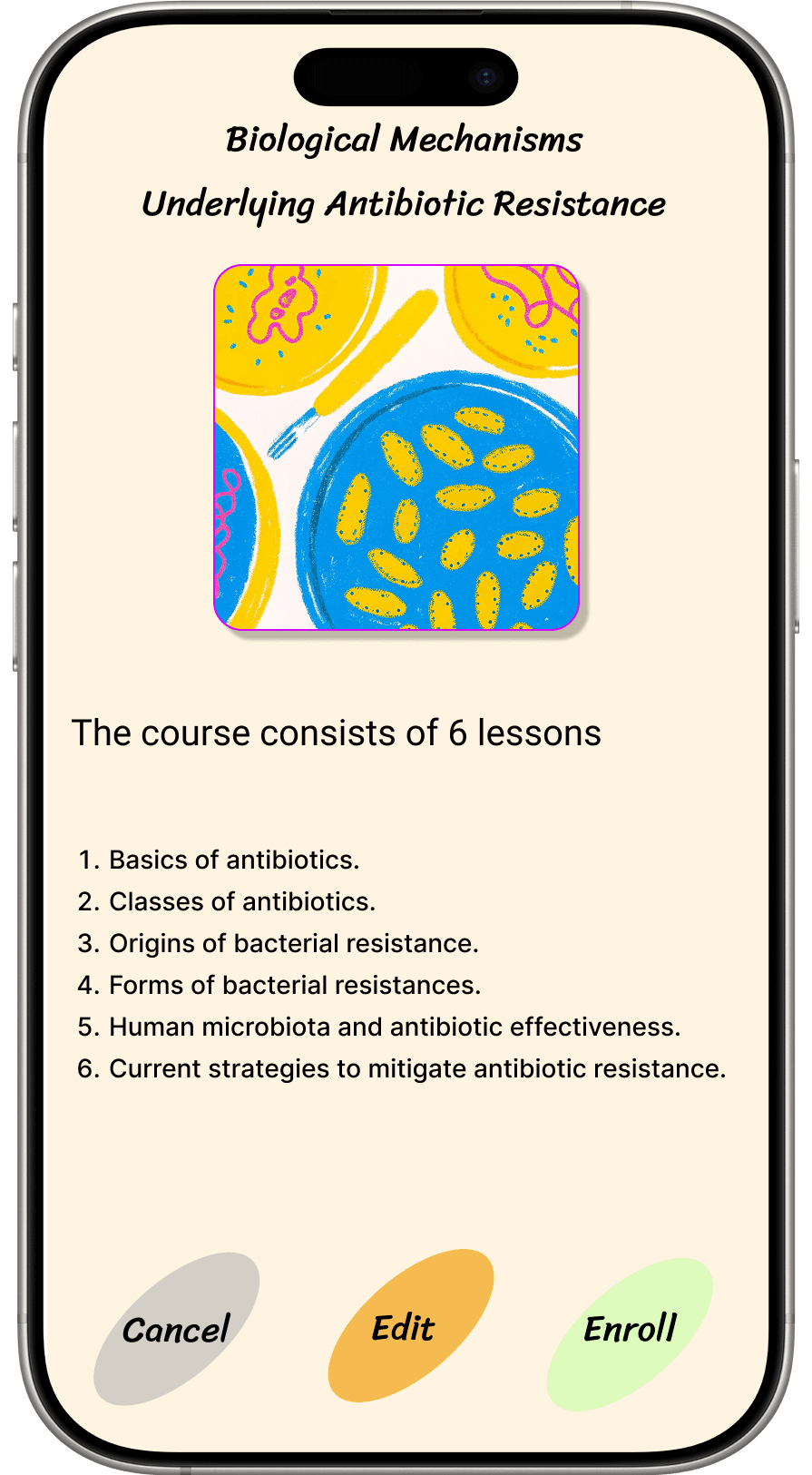 Review created course